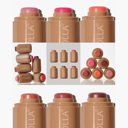 Magic Blush Stick Cheek Lip Tinted Moistured 3-In-1 Blush Stick Silky Brighten Blush Cream Blusher Cosmetics Tubes Matte Contour